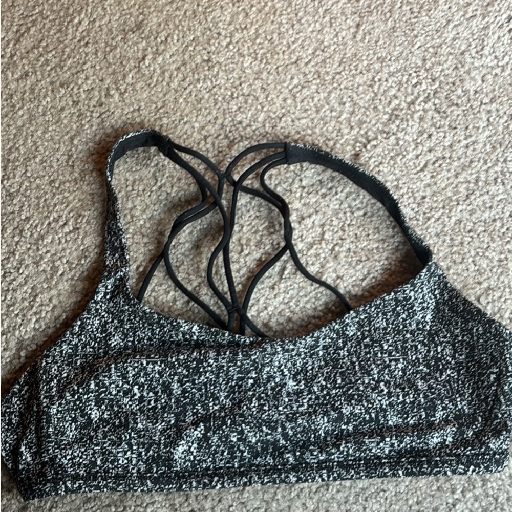 Lululemon Athletica Black and White Sports Bra